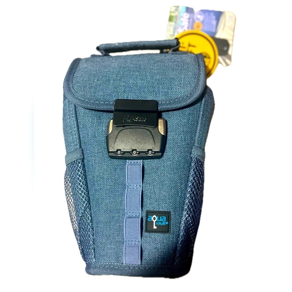 Aqua Vault FlexSafe Portable Travel Safe, Blue